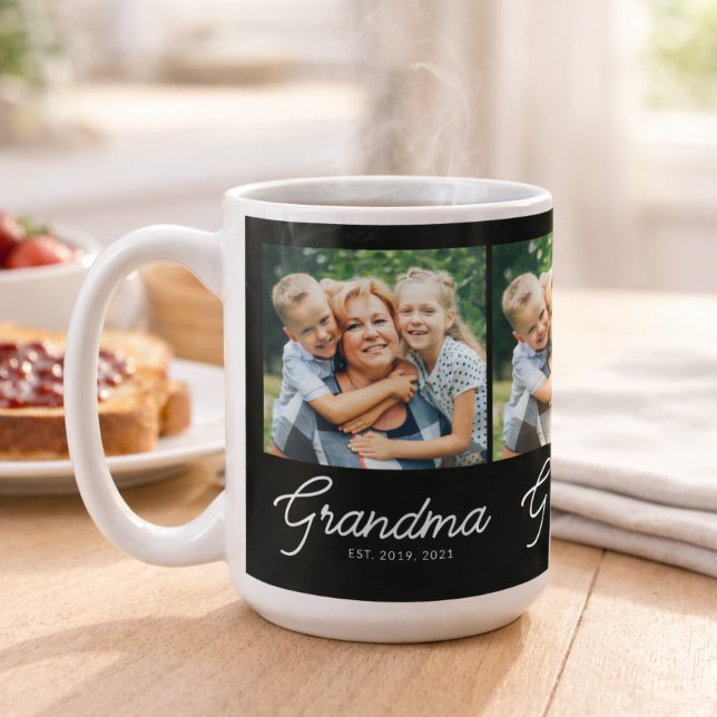 Taza De Café Abuela Estableció Guion Foto Negra (Subido por el creador)