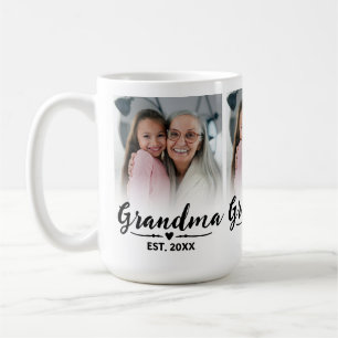 Taza De Café Abuela Estableció Guión Negro 3 Foto