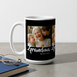 Taza De Café Abuela Estableció Letra Negra 3 Foto