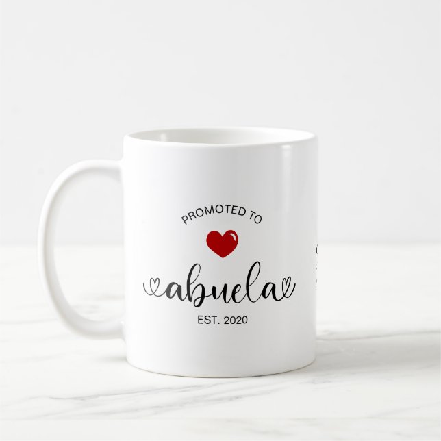 Taza De Café Abuela Established New Grandmother Gift (Izquierda)