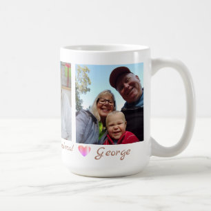 Taza De Café Abuela feliz del Día de la Madre con 3 fotos