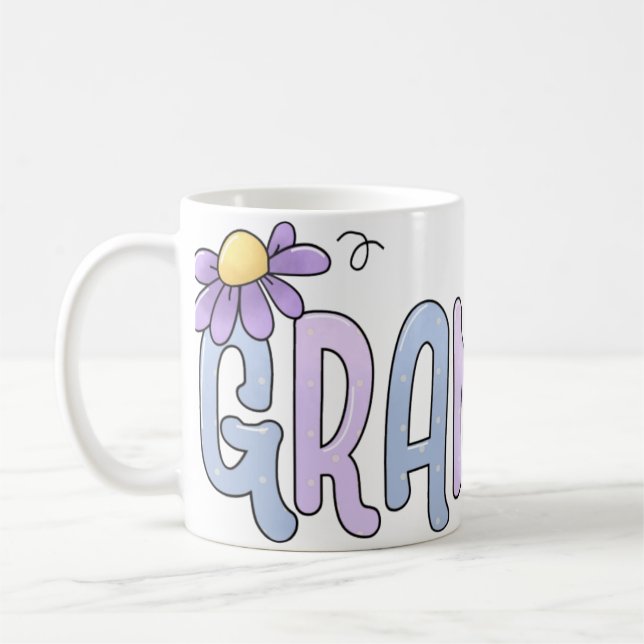 Taza De Café Abuela floral (Izquierda)