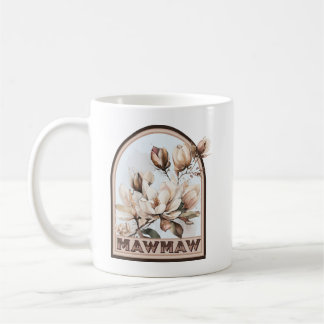 Taza De Café Abuela floral mawmaw vintage