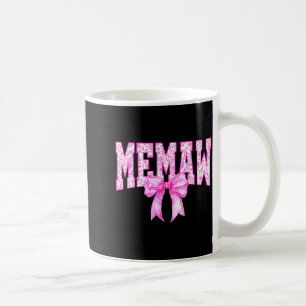Taza De Café Abuela floral toile rosa coquette lazo abuela para