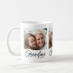 Taza De Café Abuela Foto Personalizada Año de Fundación