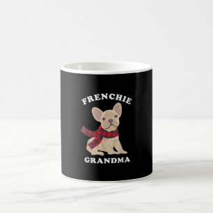 Taza De Café Abuela francesa obsequia a Bulldog francés familia