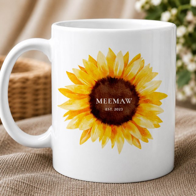 Taza De Café Abuela Girasol (Subido por el creador)