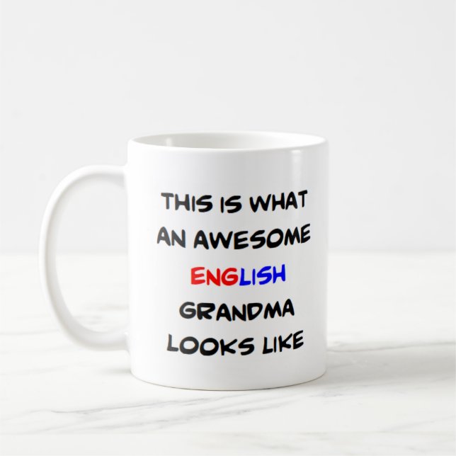 Taza De Café abuela inglesa, increíble (Izquierda)