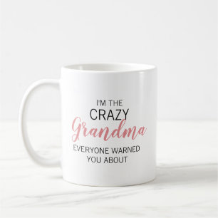 Taza De Café Abuela Loca Nombre Personalizado