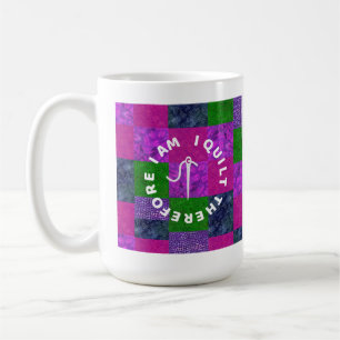 Taza De Café Abuela Mamá Quilter tela de patchwork de costura