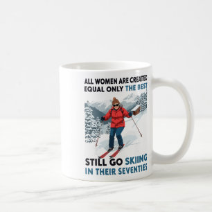 Taza De Café Abuela Mamá Todavía Va A Esquiar En Setentas Mujer