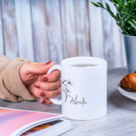 Taza De Café Abuela Mug floral floral simple moderna