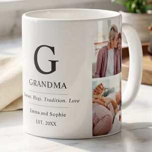 Taza De Café Abuela Multi Foto Tipografía Abuela Lindo