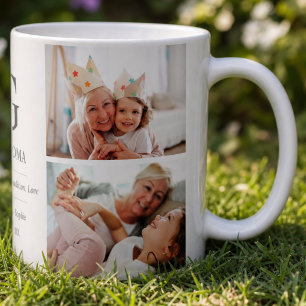 Taza De Café Abuela Multi Foto Tipografía Abuela Lindo