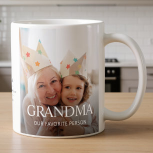 Taza De Café Abuela Multi Foto Tipografía Abuela Lindo