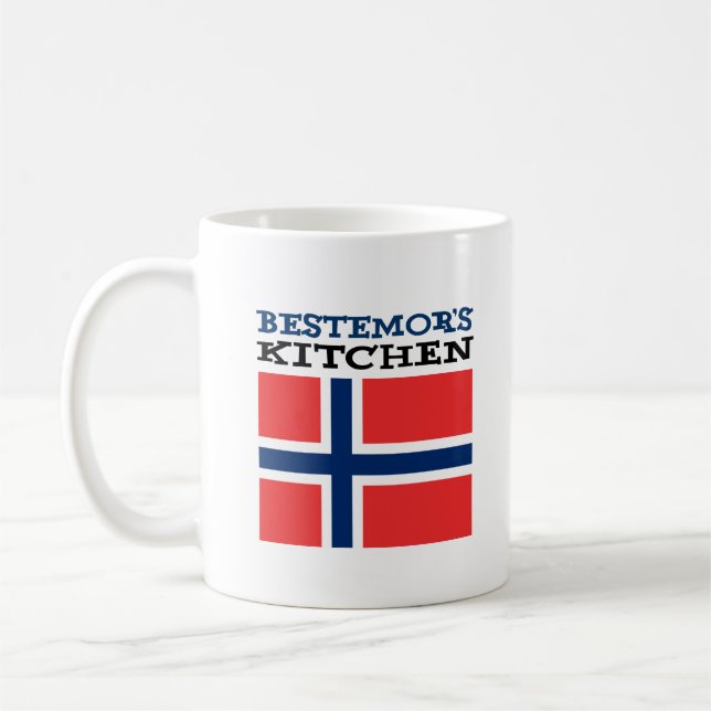 Taza De Café Abuela noruega de cocina de Bestemor (Izquierda)