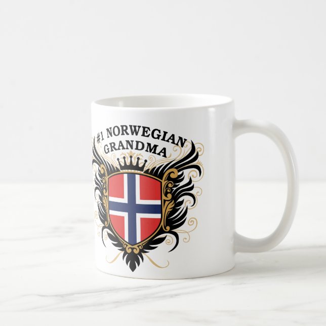 Taza De Café Abuela noruega del número uno (Derecha)