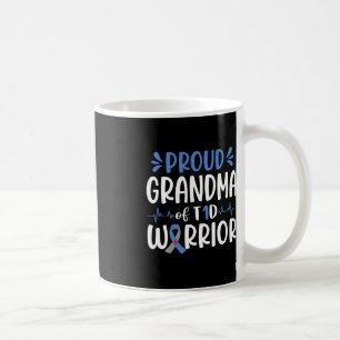Taza De Café Abuela Orgullosa De Guerrero De La T1D Para La Sen