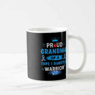 Taza De Café Abuela Orgullosa De Un Guerrero De La Diabetes De