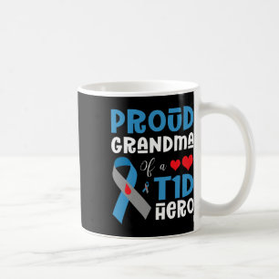Taza De Café Abuela Orgullosa De Un Héroe De La T1d Con Diabete