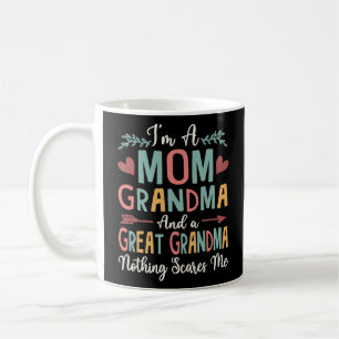 Taza De Café Abuela orgullosa mamá bisabuela floral mujeres