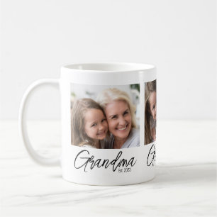 Taza De Café Abuela Personalizada 3 Fotos Año de Establecimient