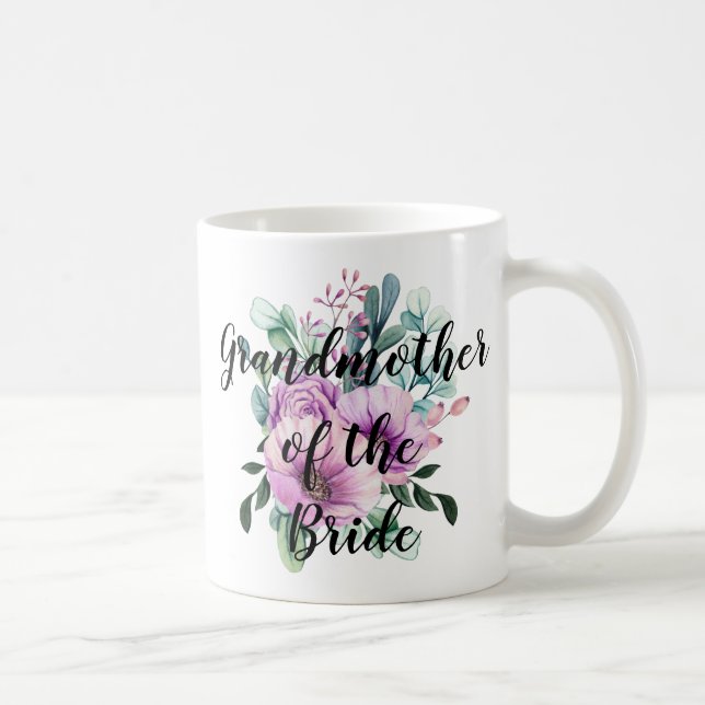 Taza De Café Abuela personalizada del novio de la novia (Derecha)