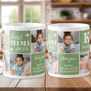 Taza De Café Abuela personalizada MIMI moderna 7 multifoto