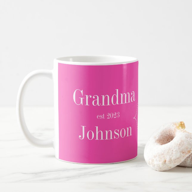 Taza De Café Abuela Rosa Personalizada (Con donut)