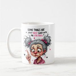 Taza De Café Abuela Rústica y Encantadora