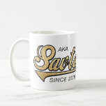 Taza De Café Abuela sabta/hebrea Mug "AKA Savta Desde..."<br><div class="desc">Abuela sabta/hebrea Mug "AKA Savta Desde... " Personalice borrando, "AKA Savta Desde 2009" y "Te queremos tanto, Steven, Sarah, Karen, Robbie y Shana". Entonces elige tu estilo de fuente, tamaño, color y texto favorito para personalizar tu música! Crea un simple regalo añadiendo algunas golosinas a la jarra, envuélvalo con celofán...</div>