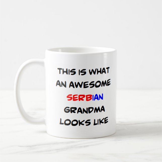 Taza De Café abuela serbia, increíble (Izquierda)