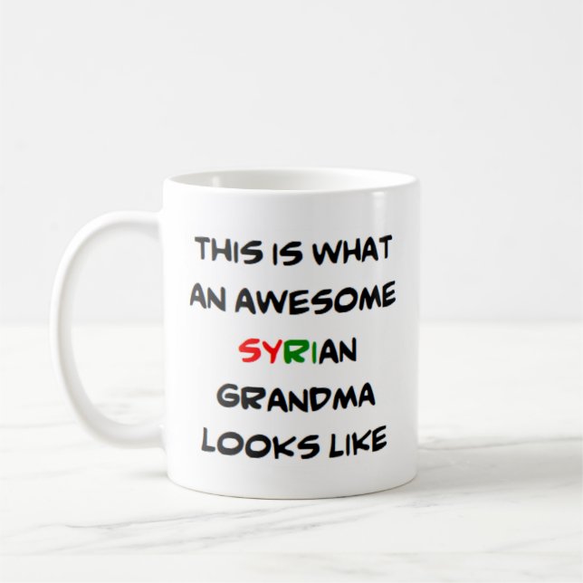 Taza De Café abuela siria, impresionante (Izquierda)