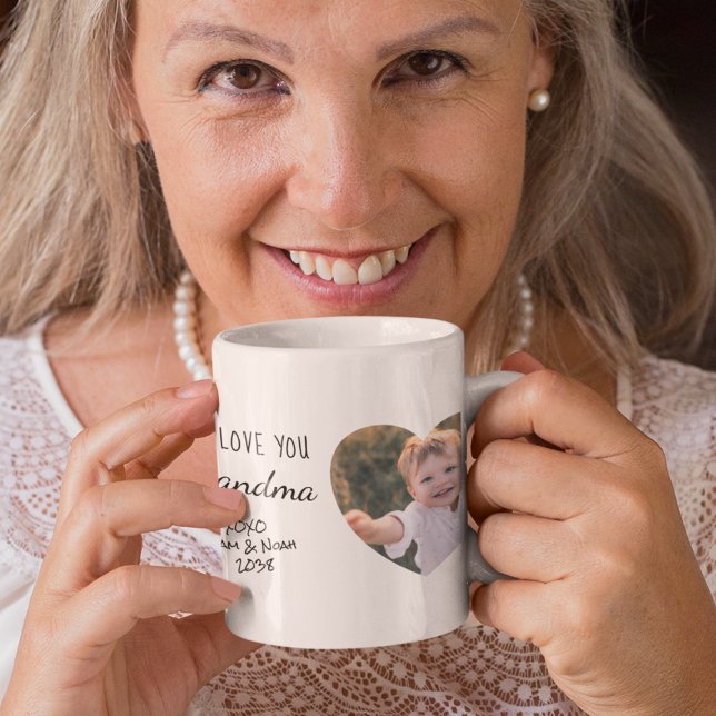 Taza De Café Abuela Te ama fotos Corazones (Subido por el creador)