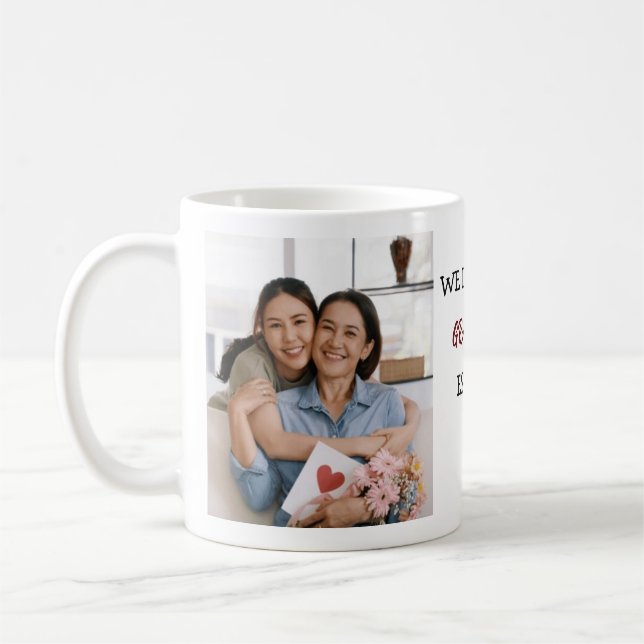 Taza De Café Abuela: Te queremos fotos personalizadas (Izquierda)