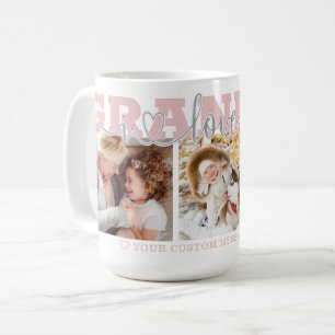 Taza De Café ABUELA Te Quiero 3 Fotos Rosa
