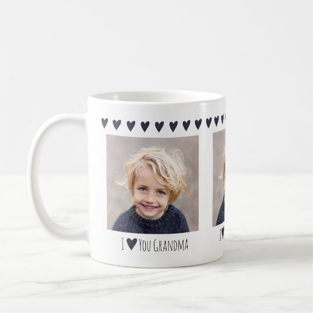 Taza De Café Abuela te quiero Elegante Simple (Izquierda)