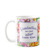 Abuelas moradas amarillas florales Niñas