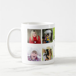 Taza De Café Abuelo 10x Collage de fotos de nietos Mug