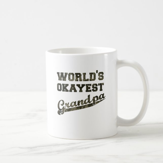 Taza De Café Abuelo 2 de Okayest del mundo (Derecha)