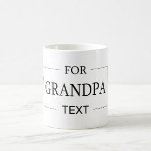 Taza De Café Abuelo abuelo cumpleaños regalo personalizado