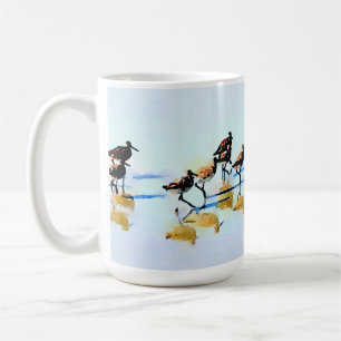Taza De Café Abuelo~Arenques en marcha en la playa Hilton Head