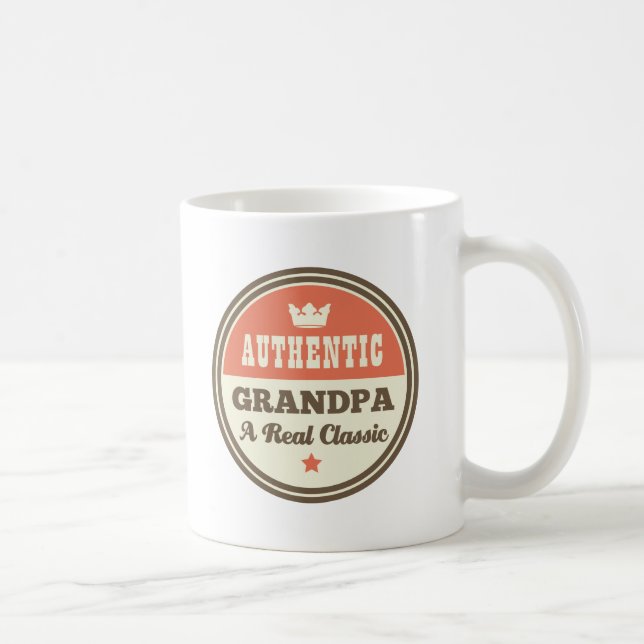 Taza De Café Abuelo auténtico una obra clásica real (Derecha)