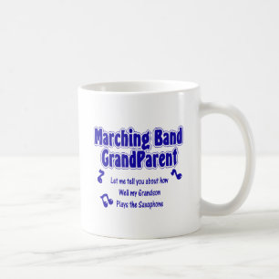 Taza De Café Abuelo de banda de marcha/ saxofón