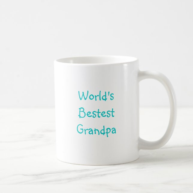 Taza De Café Abuelo de Bestest del mundo (Derecha)