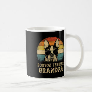 Taza De Café Abuelo de Boston Terrier Amantes de los perros Día