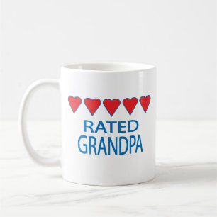 Taza De Café Abuelo de cinco corazones