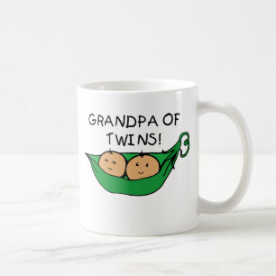 Taza De Café Abuelo de la vaina de los gemelos