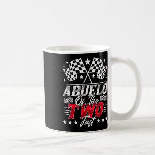 Taza De Café Abuelo De Los Dos Rápidos Coches De Carreras De Cu