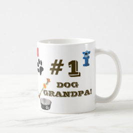 Taza De Café Abuelo de perro #1 con taquilla de juguetes de per